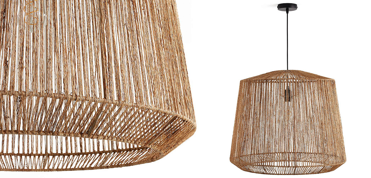 Подвесной светильник Signe Wicker Hemp Beige 59 Подвесной светильник Signe Wicker Hemp Beige 59 - Loft-Concept в Кирове