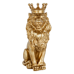 Статуэтка лев с детализированной гривой и изящной короной Lion Crown  варинант исполнения - 1 | Loft Concept в Кирове