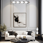 Настольная лампа светодиодная в сочетании двух разных фактур стекла Enchanting варинант исполнения - 3 | Loft Concept в Кирове