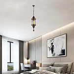 Подвесной светильник с янтарным стеклянным плафоном Amber Queen варинант исполнения - 2 | Loft Concept в Кирове