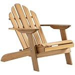Уличное кресло из массива акации Adirondack Wooden Chair Natural варинант исполнения - 1 | Loft Concept в Кирове