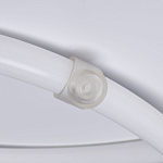 Люстра белого цвета с тремя изогнутыми светодиоидными плафонами Luke Lampco Tracer Lamp варинант исполнения - 6 | Loft Concept в Кирове