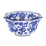 Чаша белая с синим цветочным узором Chino Dishes варинант исполнения - 1 | Loft Concept в Кирове