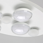 Потолочный светильник овальной формы белого цвета с 7-ю лампами Lunar Pebbles варинант исполнения - 5 | Loft Concept в Кирове