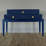 Премиальная Консоль с тремя ящиками Elsa Dreams Blue варинант исполнения - 3 | Loft Concept в Кирове