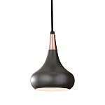  Подвесной светильник с каплевидным плафоном темного цвета Feiss варинант исполнения - 1 | Loft Concept в Кирове