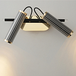 Бра с двумя цилиндрическими плафонами на магнитном креплении Bronze Concert варинант исполнения - 2 | Loft Concept в Кирове