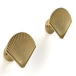 Комплект из 2-х настенных крючков из металла Shell Wall Hooks варинант исполнения - 1 | Loft Concept в Кирове