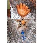 Дизайнерский ковер в виде звезды Poltronova Tappeto Stella Grey Navy Blue Rug варинант исполнения - 3 | Loft Concept в Кирове