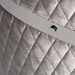 Стул серый велюровый со стеганной спинкой Focus on Convenience варинант исполнения - 3 | Loft Concept в Кирове