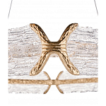 Люстра кольцевая с текстурным природным рисунком IceFlame варинант исполнения - 1 | Loft Concept в Кирове