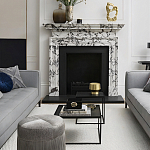 Комплект столиков с квадратными столешницами черные Black Table Combination варинант исполнения - 2 | Loft Concept в Кирове