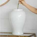 Ваза белая с крышкой однотонная Chinoiserie Ceramics варинант исполнения - 9 | Loft Concept в Кирове