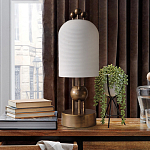 Настольная лампа в виде фонаря с белым фактурным абажуром Echoes of Light варинант исполнения - 3 | Loft Concept в Кирове