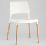 Пластиковый стул на ножках из массива бука Ferret White 4 шт варинант исполнения - 2 | Loft Concept в Кирове