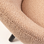 Кресло розовое с обивка из искусственного каракуля Iconic Creation варинант исполнения - 2 | Loft Concept в Кирове