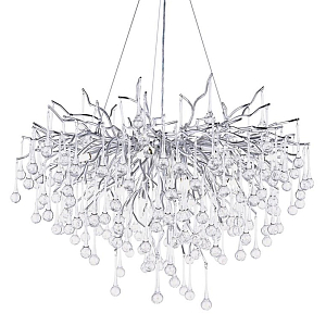 Хрустальная каскадная люстра Breeze Серебро 