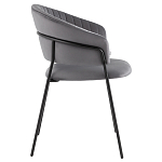 Стул в велюре серого цвета Horizon варинант исполнения - 3 | Loft Concept в Кирове