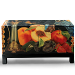 Комод чёрный с росписью Натюрморт Still life варинант исполнения - 1 | Loft Concept в Кирове