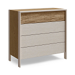 Комод 4 ящика с подсветкой на рельефном фасаде Warm Industrial варинант исполнения - 6 | Loft Concept в Кирове