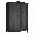 Шкаф черный из массива бука в стиле прованс Black Provence варинант исполнения - 2 | Loft Concept в Кирове