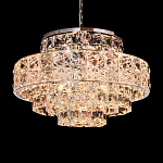 Люстра хрустальная в неоклассическом стиле на серебристом каркасе Majesty варинант исполнения - 2 | Loft Concept в Кирове