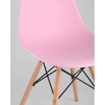 Пластиковый стул на ножках из массива бука Eames Pink варинант исполнения - 2 | Loft Concept в Кирове