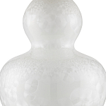 Настольная лампа фарфоровая с плиссированным конусовидным абажуром White Glaze варинант исполнения - 1 | Loft Concept в Кирове