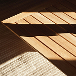 Дизайнерский кофейный стол из дерева с керамической столешницей уличный SWAY Coffee Table варинант исполнения - 10 | Loft Concept в Кирове