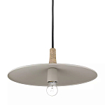 Подвесной светильник круглый в сочетании дерева и металла Space варинант исполнения - 3 | Loft Concept в Кирове