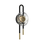 Бра с черным основанием и золотистым декором Bruno варинант исполнения - 4 | Loft Concept в Кирове