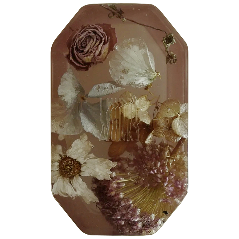 Шкатулка из эпоксидной смолы с цветами розовая Epoxy Resin Flowers Box Pink Розовый Шкатулка из эпоксидной смолы с цветами розовая Epoxy Resin Flowers Box Pink Розовый в Кирове | Loft Concept