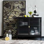 Сервант двухдверный с рифленым стеклом The Keeper варинант исполнения - 6 | Loft Concept в Кирове