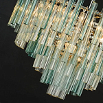 Дизайнерская люстра AQUA Blue Lagoon бирюзовое стекло несколько ярусов варинант исполнения - 2 | Loft Concept в Кирове