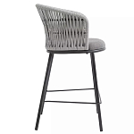 Стул барный с декоративным плетением на спинке и подлокотниках Chair Weave варинант исполнения - 1 | Loft Concept в Кирове