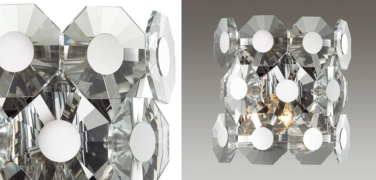 Бра Crystal Octagons Chrome Бра Crystal Octagons Chrome - Loft-Concept в Кирове