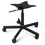 Стул с мягкой обивкой из велюра и подъемно-поворотным механизмом на колесиках Mason Green and Yellow варинант исполнения - 5 | Loft Concept в Кирове