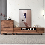 Тумба под телевизориз массива дерева TV Stand made of Walnut Wood варинант исполнения - 2 | Loft Concept в Кирове