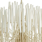 Люстра белая с несколькими ярусами деревянных палочек Bright Wooden Chandelier варинант исполнения - 9 | Loft Concept в Кирове