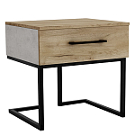 Тумба прикроватная с ящиком в стиле лофт Urban Style Space 2 варинант исполнения - 1 | Loft Concept в Кирове