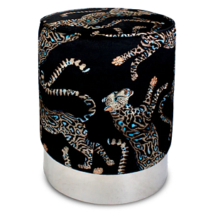 Пуф Леопарды Cheetah Kings Starry Nights Velvet Pouffe