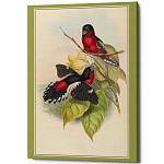 Постер на холсте с изображением птиц Blooming Birds Poster варинант исполнения - 4 | Loft Concept в Кирове