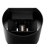 Уличный настенный светильник цилиндрической формы черного цвета из металла Urban Minimalist варинант исполнения - 4 | Loft Concept в Кирове