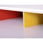 Письменный стол с 2-мя чёрными выдвижными ящиками и нишей с цветными разделителями Ballan варинант исполнения - 4 | Loft Concept в Кирове