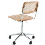Офисный стул из ротанга на колёсах June Rattan Wicker Chair варинант исполнения - 3 | Loft Concept в Кирове