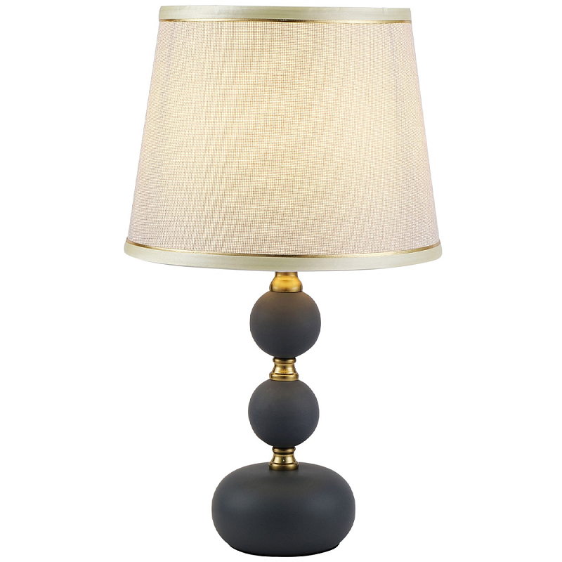 Настольная лампа с абажуром Altera Lampshade White Black Gold Table Lamp Золотой Молочный Черный Настольная лампа с абажуром Altera Lampshade White Black Gold Table Lamp Золотой Молочный Черный в Кирове | Loft Concept