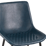 Стул с обивкой из экокожи темно-синего цвета RHOMBUSES UPHOLSTERY варинант исполнения - 6 | Loft Concept в Кирове