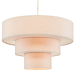 Люстра круглая трехъярусная с тканевыми абажурами Light Soft Glow варинант исполнения - 3 | Loft Concept в Кирове