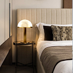 Настольная лампа c абажуром в форме купола из натурального камня  Heavenly Harmony варинант исполнения - 5 | Loft Concept в Кирове