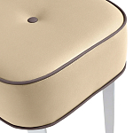 Квадратный мягкий пуф на белых ножках Winton Pouf Square варинант исполнения - 20 | Loft Concept в Кирове